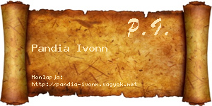 Pandia Ivonn névjegykártya